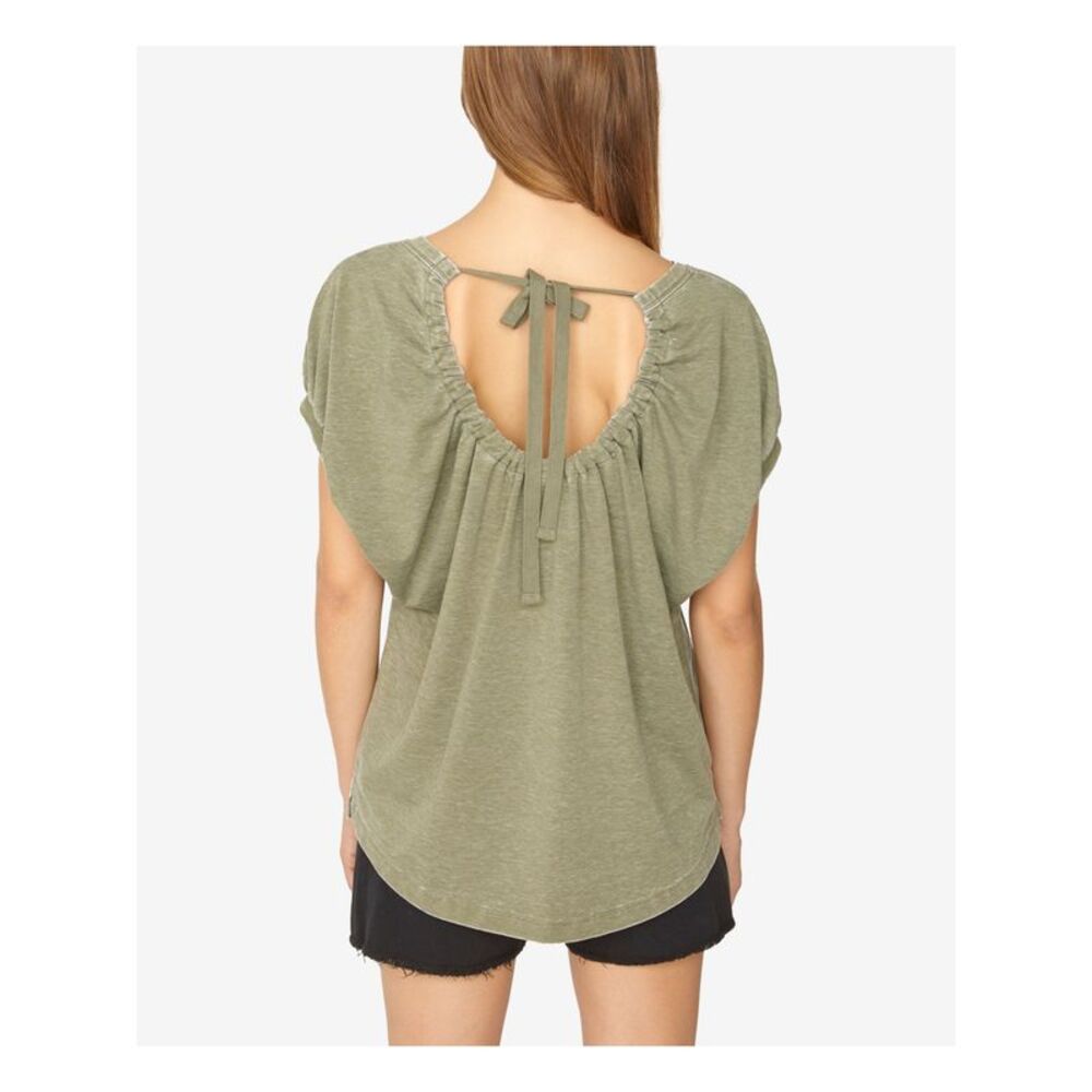SANCTUARY Womens Green Short Sleeve T-Shirt S - Picture 2 of 4